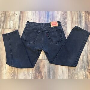 Levi's 505 Men’s Black Denim Jeans 32x30